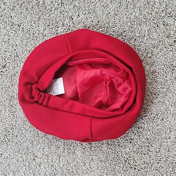 Girls Red Dres Coat & Hat Size 4 - Picture 5 of 10